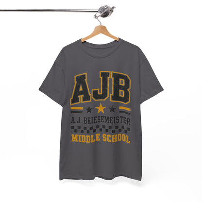 Middle School Custom Name Tee — AJB Briesemeister School Spirit Shirt