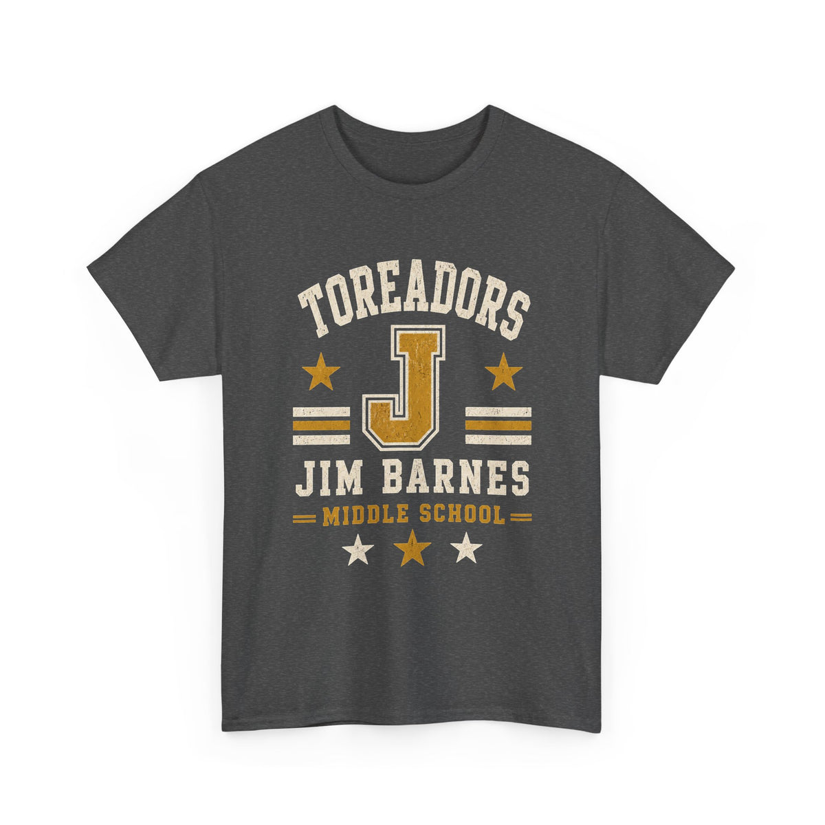 Toreadors Jim Barnes School Letterman Tee — Vintage School Spirit T-Shirt