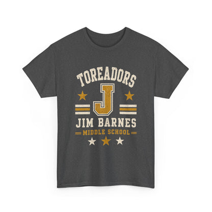 Toreadors Jim Barnes School Letterman Tee — Vintage School Spirit T-Shirt