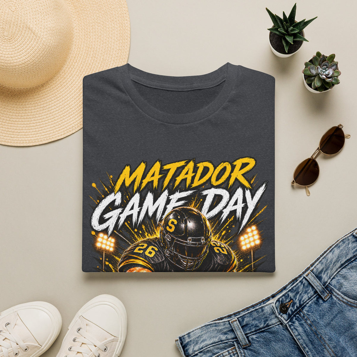 Matador Game Day Football T-Shirt — Seguin Matadors Fan Tee