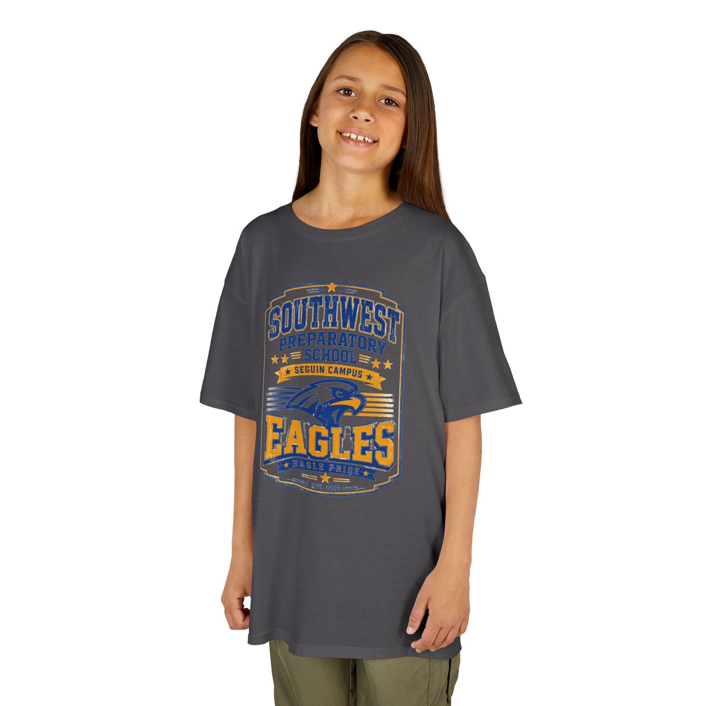 Kids T-Shirt — Southwest Preparatory School Eagles Mascot Tee