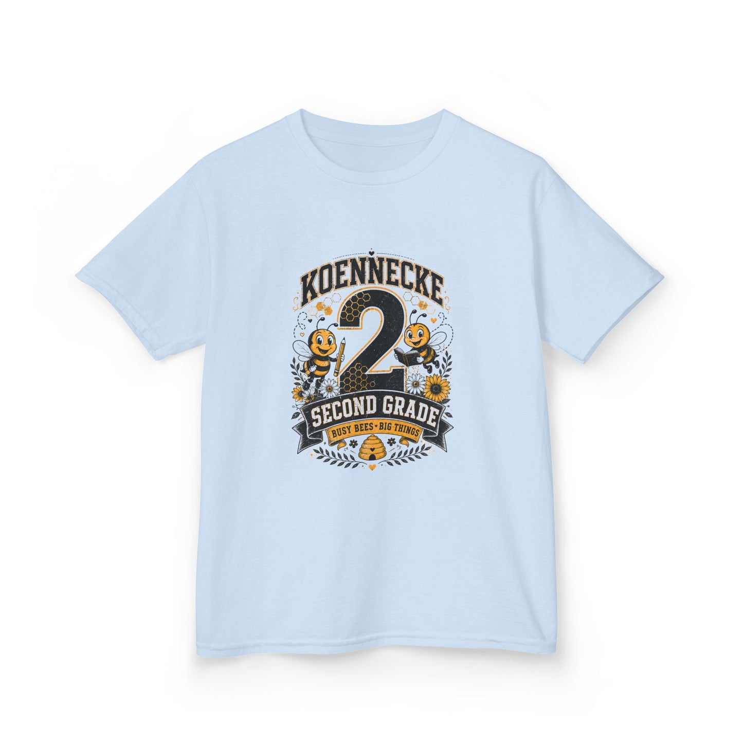 Koennecke 2 Second Grade Kids T-Shirt — Personalized Back-to-School Tee
