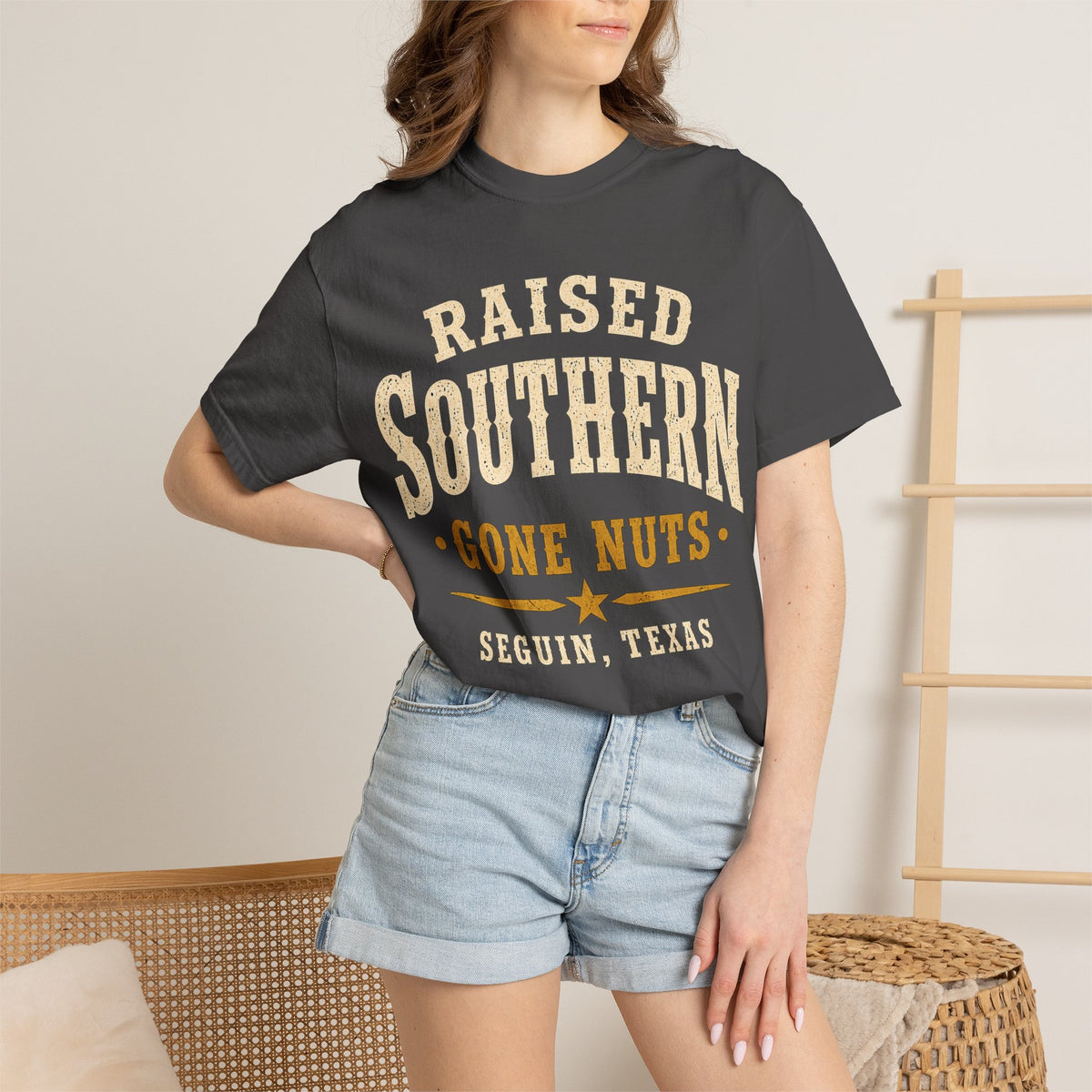Raised Southern "Gone Nuts" T-Shirt — Seguin, Texas Retro Country Tee