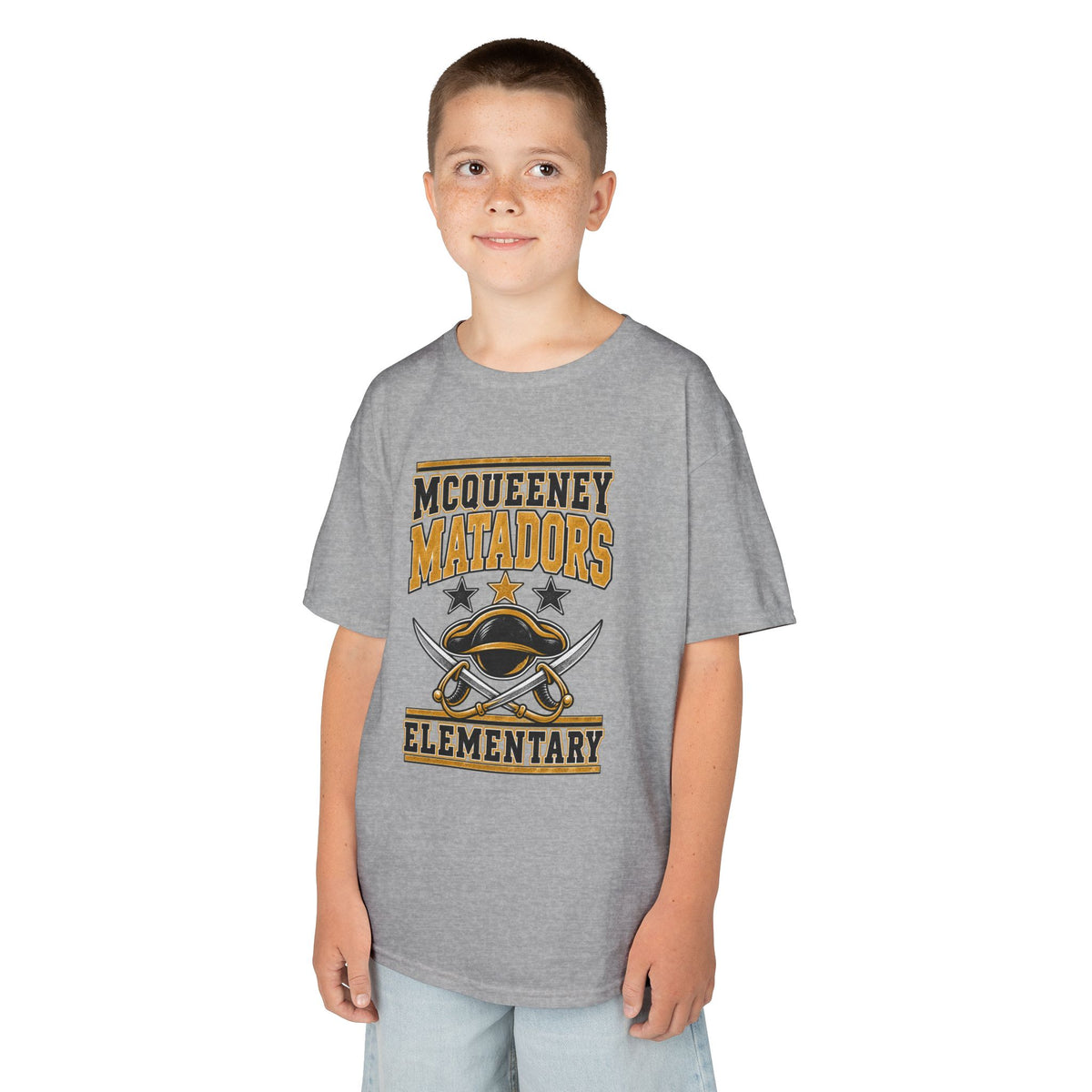 McQueeney Matadors Elementary Kids T-Shirt – School Spirit Tee