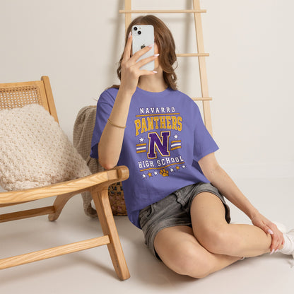 Navarro Panthers High School Tee — Retro Letterman N Design