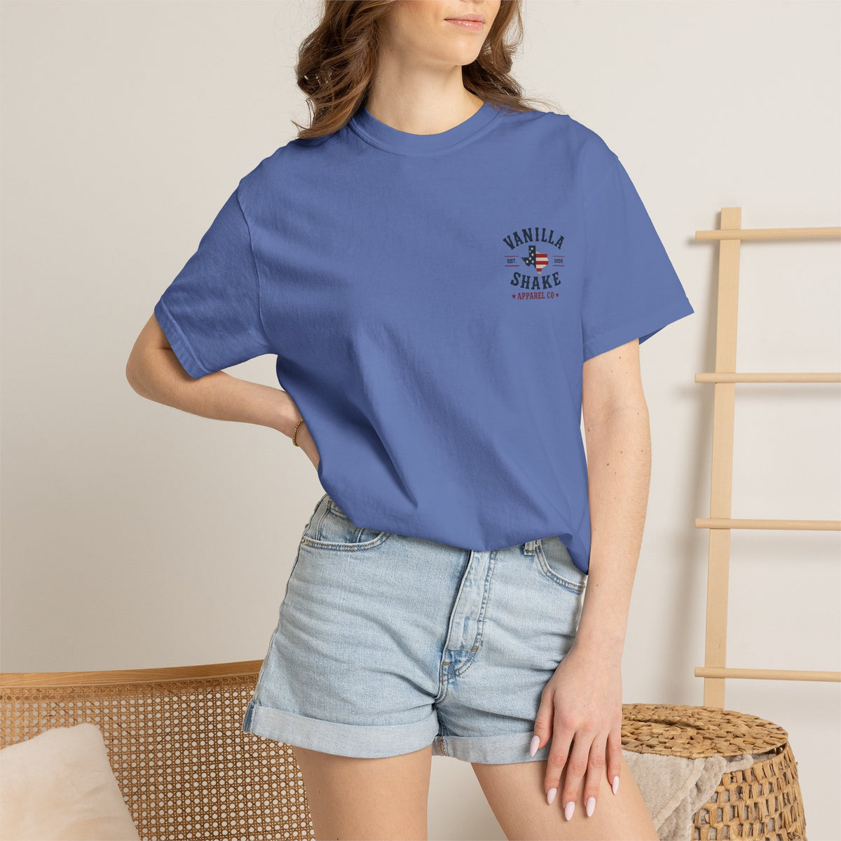 Family Shakes 4th of July-Unisex Garment-Dyed T-shirt