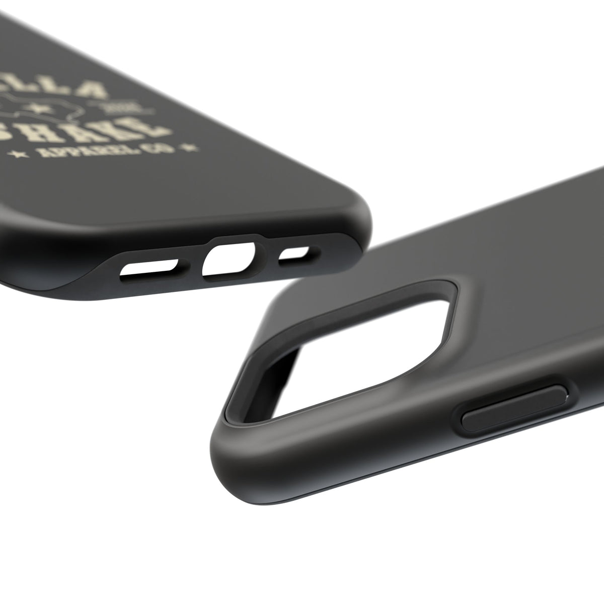 Black w/Ivory Logo lmpact-Resistant Phone Cases
