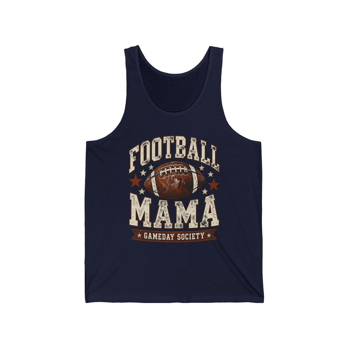 Football Mama Tank Top — Vintage Gameday Jersey Tank (Custom Name & Number)
