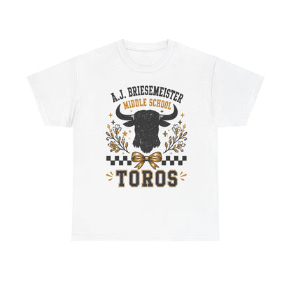 Toros Middle School Tee — A.J. Briesemeister School Spirit T-Shirt