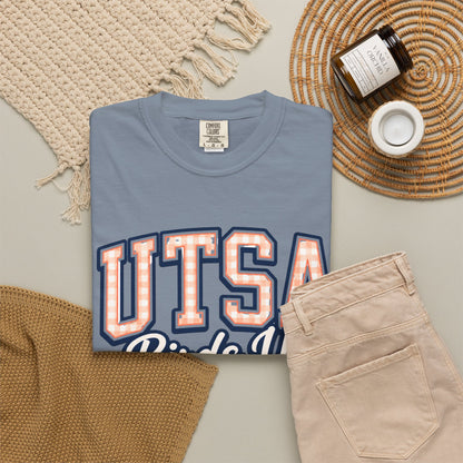 UTSA Birds Up T-Shirt — San Antonio Orange Garment-Dyed Tee