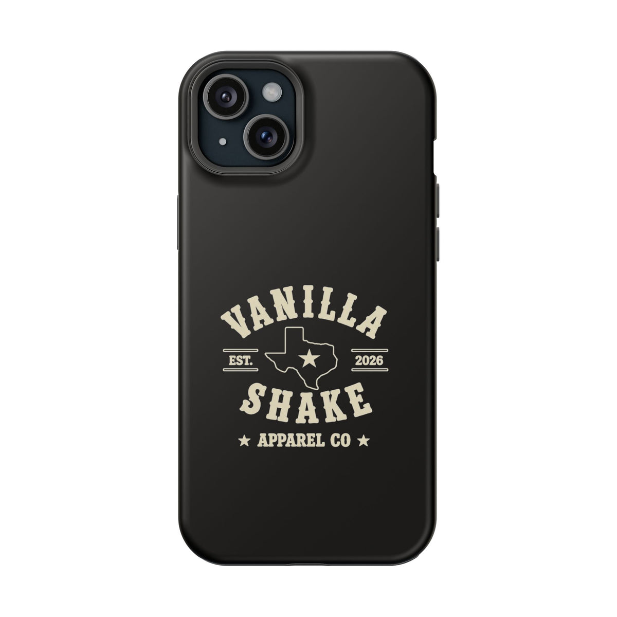 Black w/Ivory Logo lmpact-Resistant Phone Cases