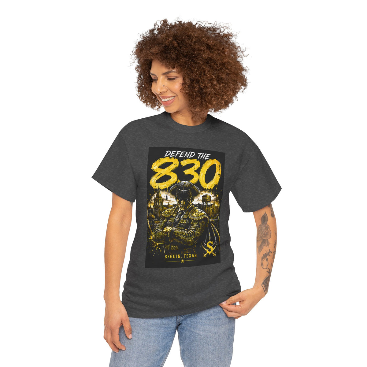 Defend The 830 Matador T-Shirt — San Antonio Pride, Military/Streetwear Graphic Tee