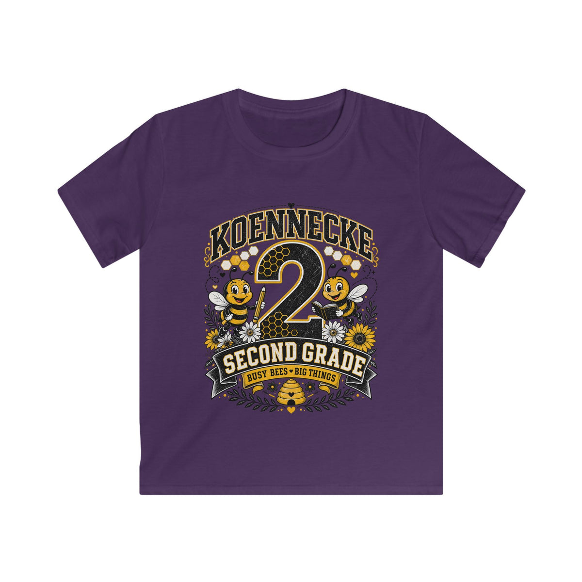 Personalized '2 Second Grade' Kids Tee — Custom Name Back-to-School Shirt