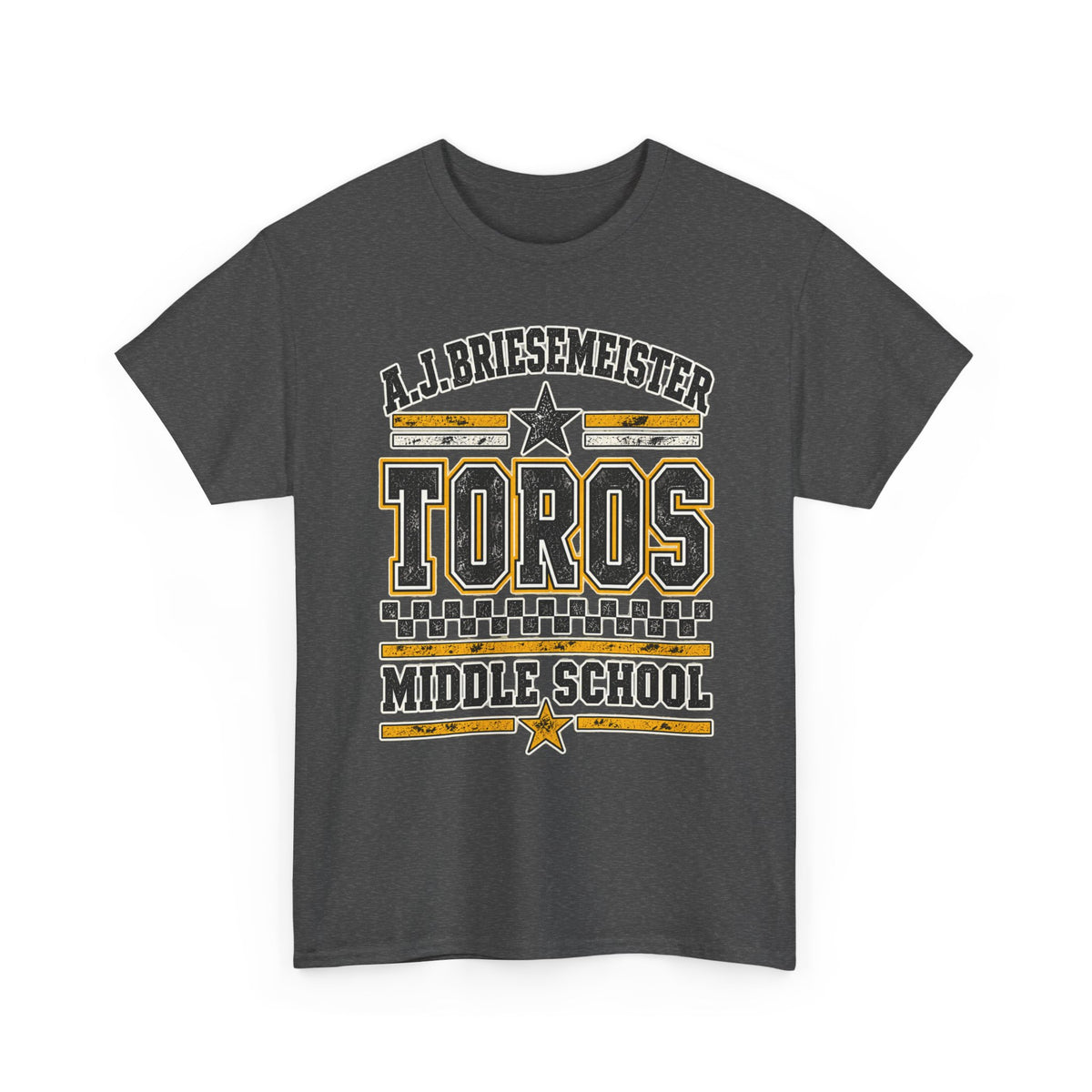Toros Middle School Tee — A.J. Briesemeister School Spirit T-Shirt