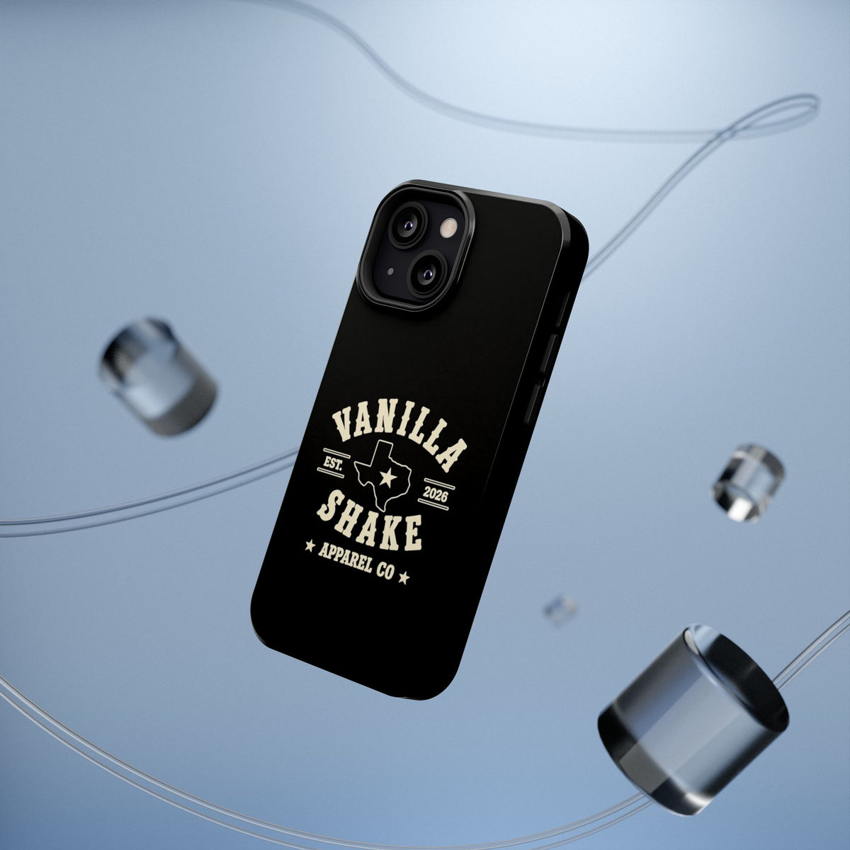 Black w/Ivory Logo lmpact-Resistant Phone Cases