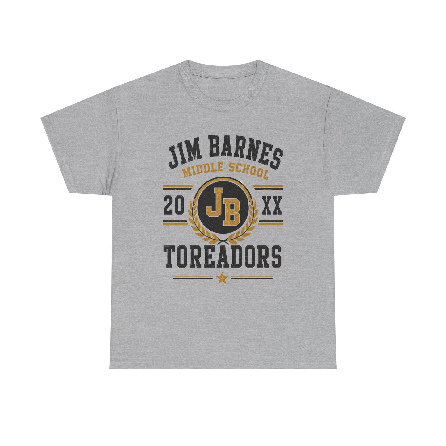 Jim Barnes Middle School Toreadors T-Shirt — School Spirit Tee with JB Crest