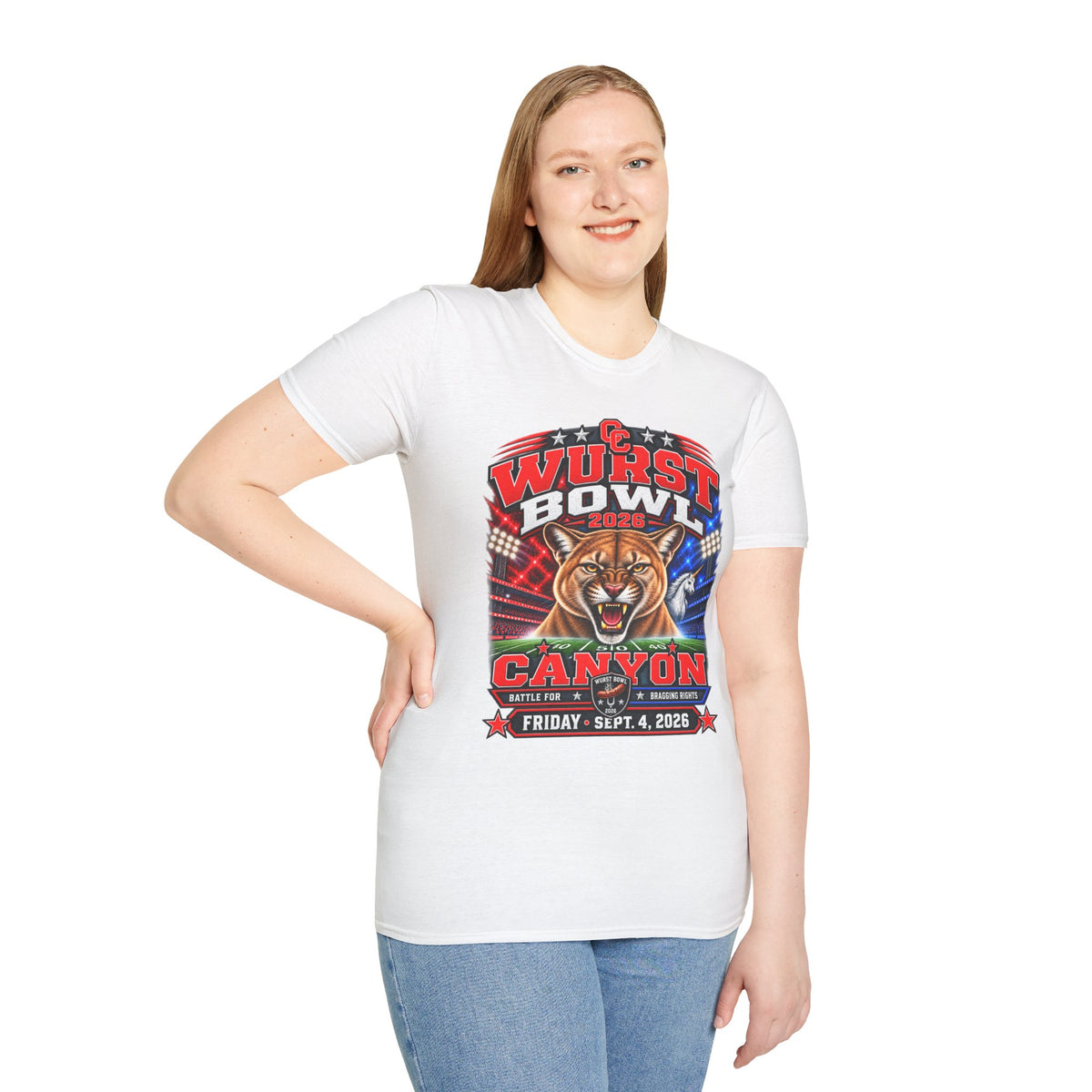 Wurst Bowl 2026 T-Shirt — Canyon Football Game Day Tee