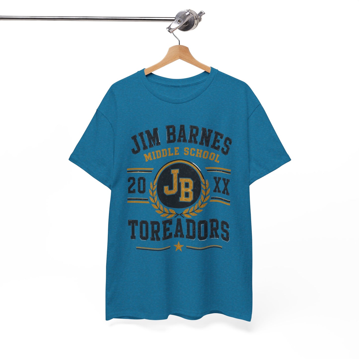 Jim Barnes Middle School Toreadors T-Shirt — School Spirit Tee with JB Crest