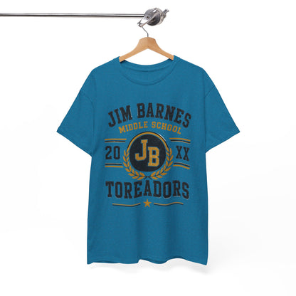 Jim Barnes Middle School Toreadors T-Shirt — School Spirit Tee with JB Crest