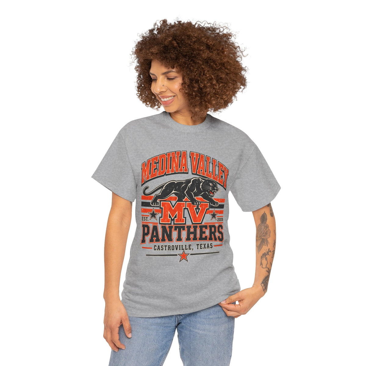 Medina Valley Panthers MV Castrovile Texas T-Shirt