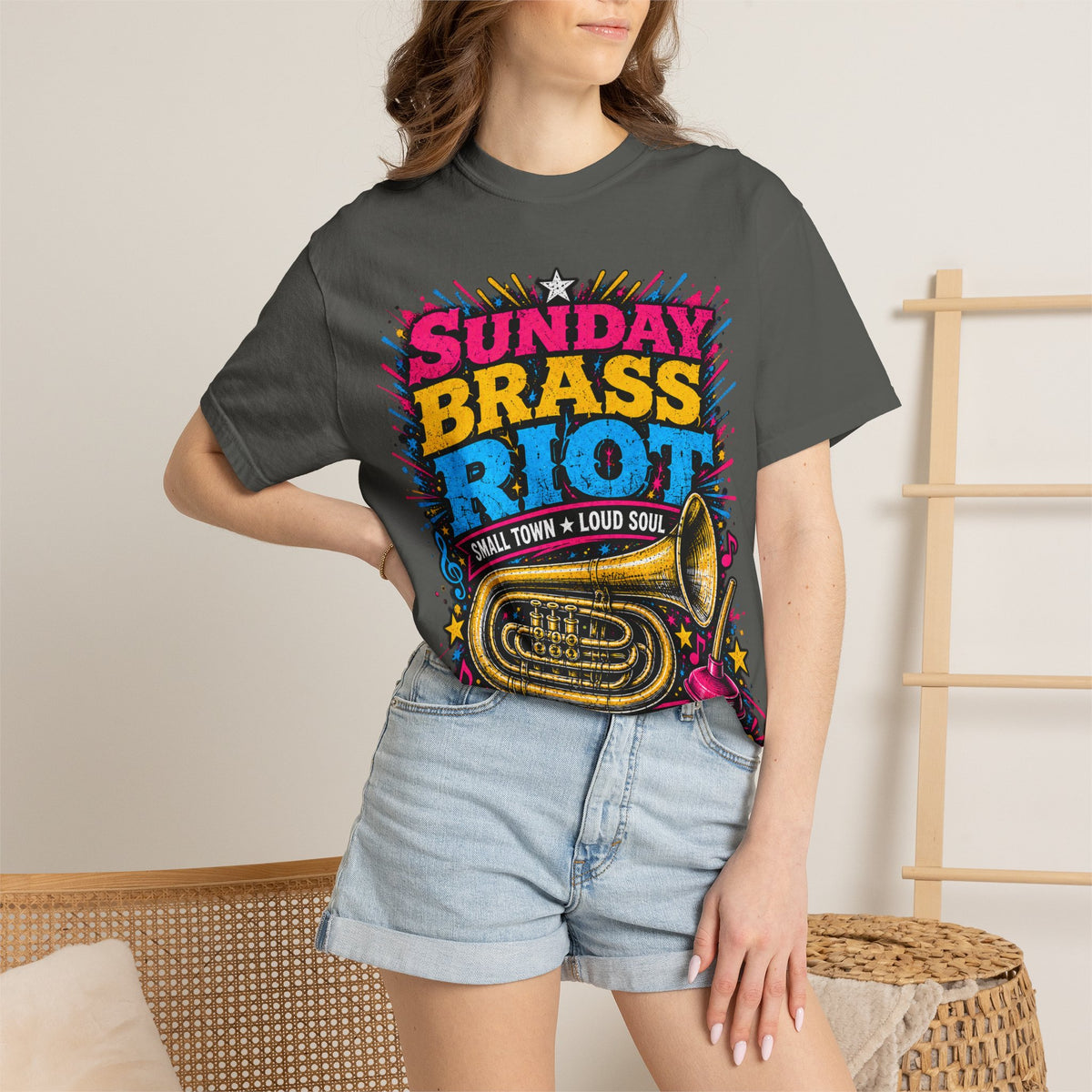 Sunday Brass Riot T‑Shirt — Gonzales Texas Band Tee