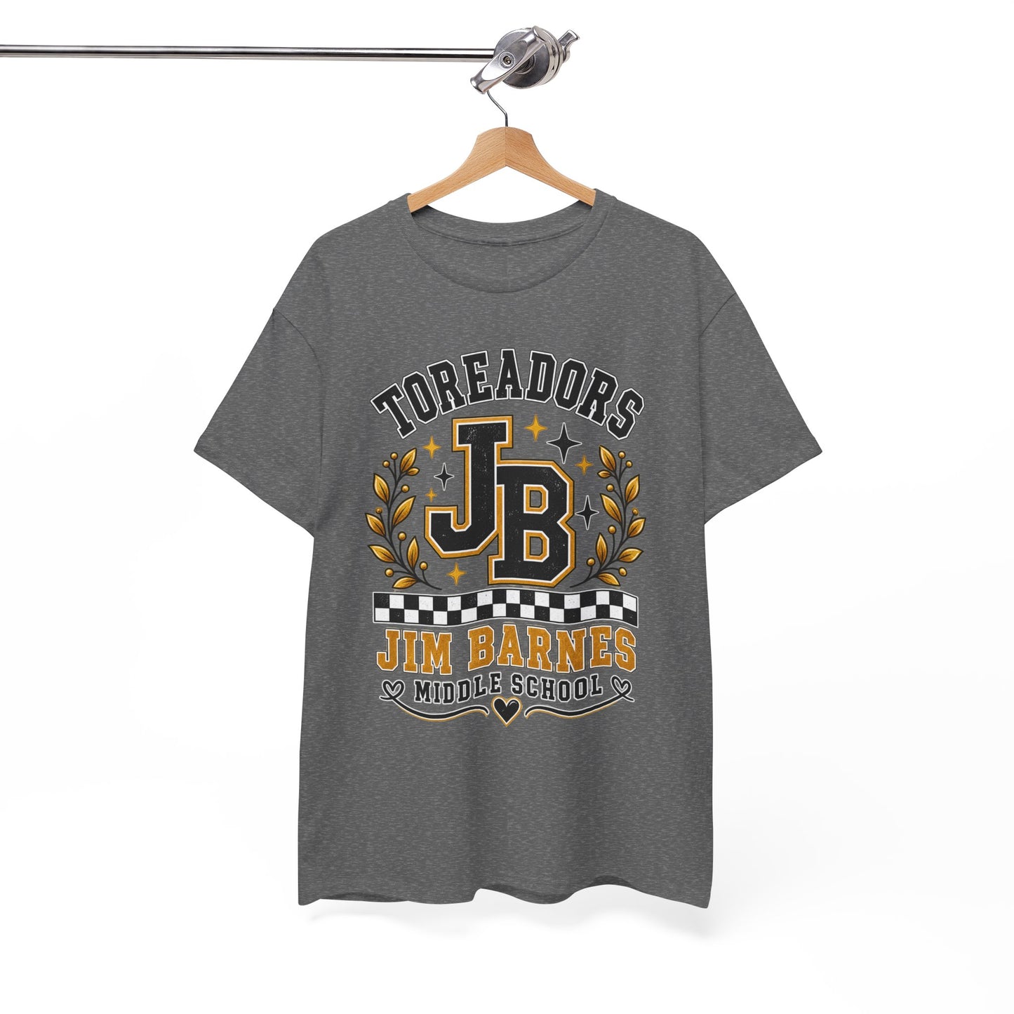 Toreadors JB Jim Barnes Middle School Tee — School Spirit Graphic T-Shirt