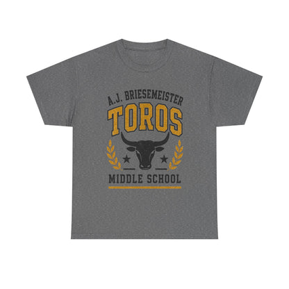 Toros Middle School Tee — A.J. Briesemeister School Spirit T-Shirt