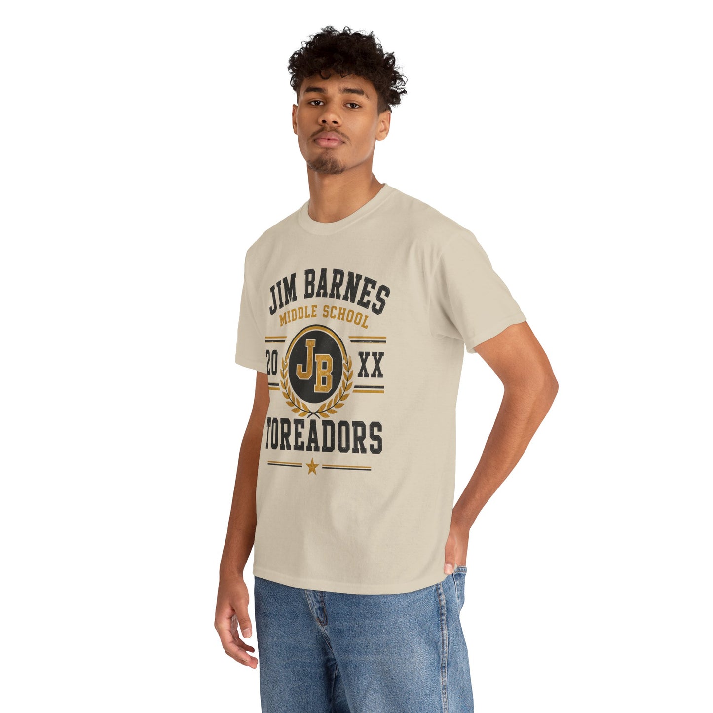 Jim Barnes Middle School Toreadors T-Shirt — School Spirit Tee with JB Crest