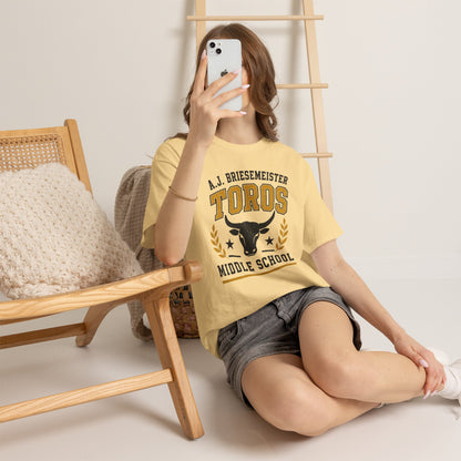 Toros Middle School Tee — A.J. Briesemeister School Spirit T-Shirt