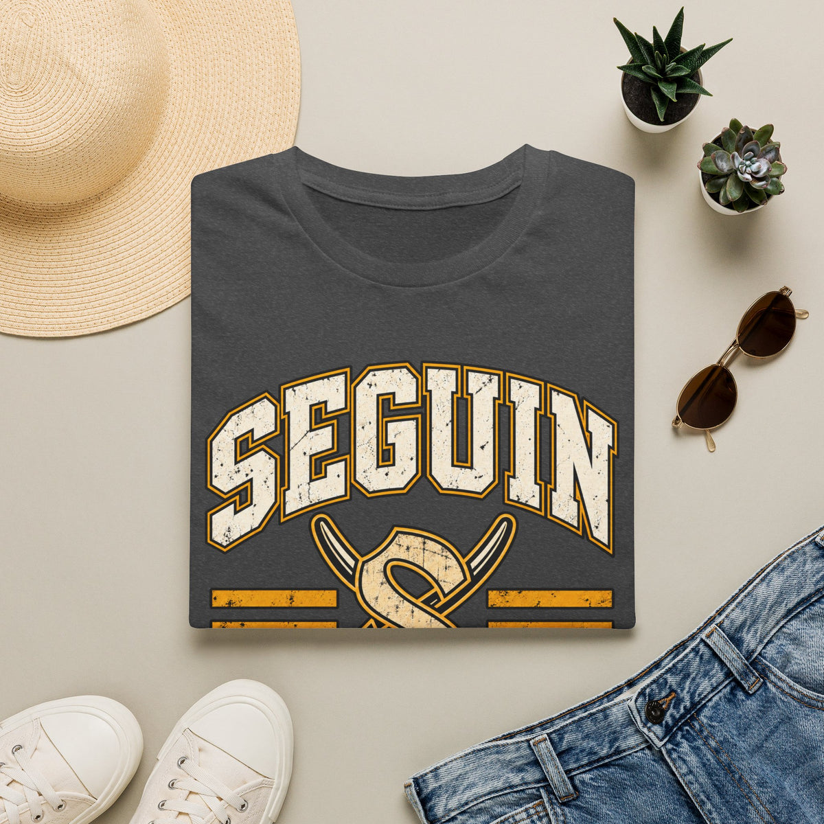 Seguin Matadors Vintage T-Shirt — School Spirit Baseball Design