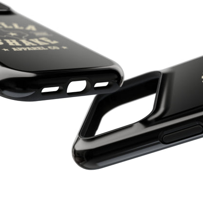 Black w/Ivory Logo lmpact-Resistant Phone Cases