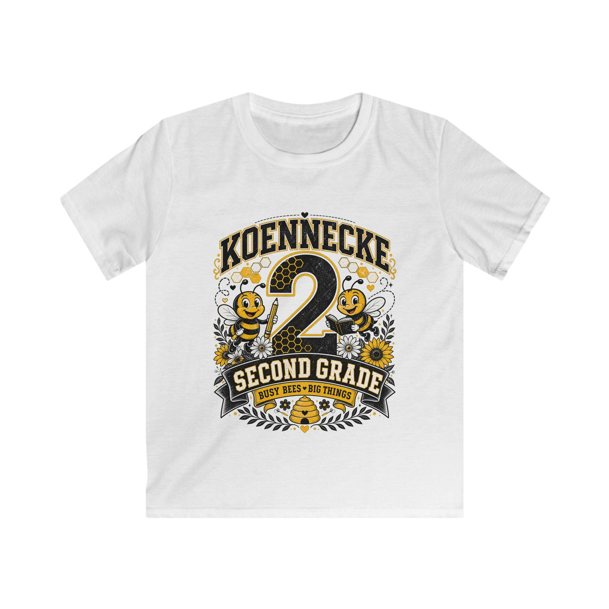 Personalized '2 Second Grade' Kids Tee — Custom Name Back-to-School Shirt