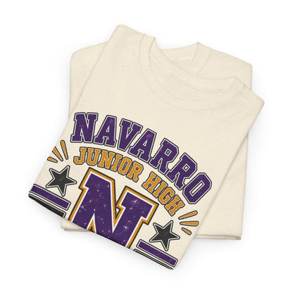 Navarro Junior High Panthers T-Shirt – School Spirit Tee with Purple & Gold Mascot Design