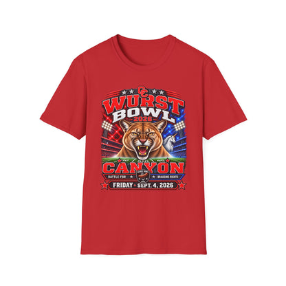 Wurst Bowl 2026 T-Shirt — Canyon Football Game Day Tee