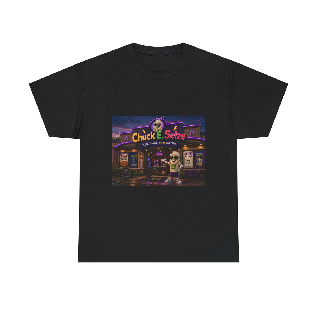 Chuck E. Seize Arcade Night T‑Shirt