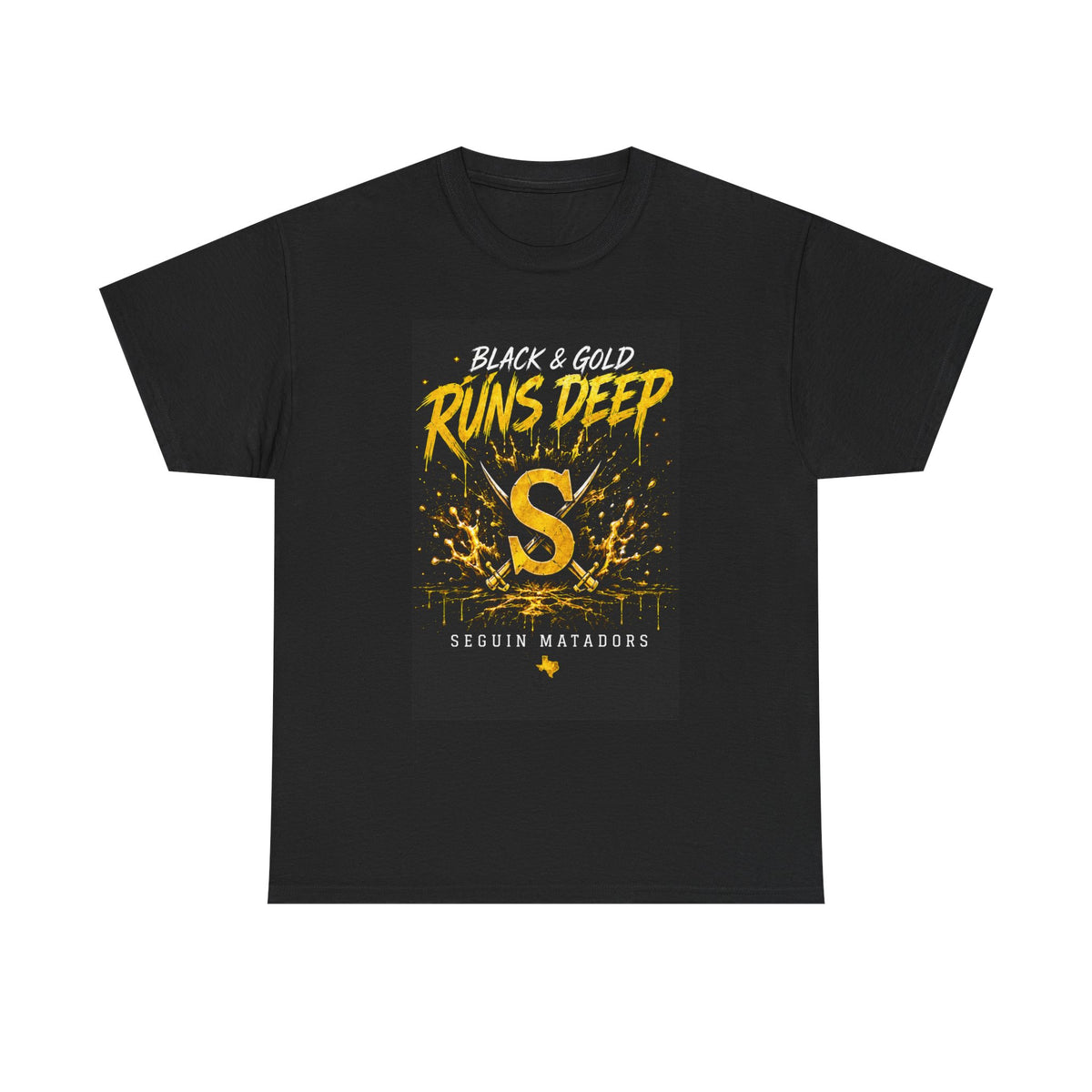 Seguin Matadors 'Black & Gold Runs Deep' T-Shirt