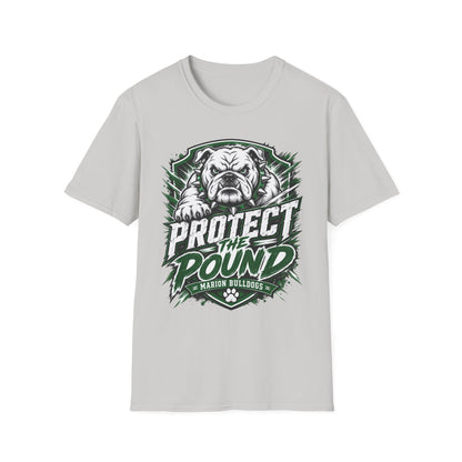 Protect the Pound Bulldog T-Shirt — Fierce Mascot Tee for Fans & Players