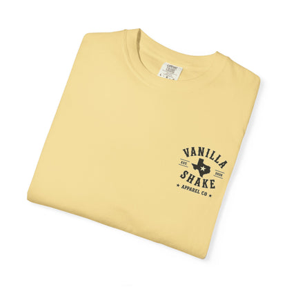 Mr. & Mrs. Shake Logo Unisex Garment-Dyed T-shirt