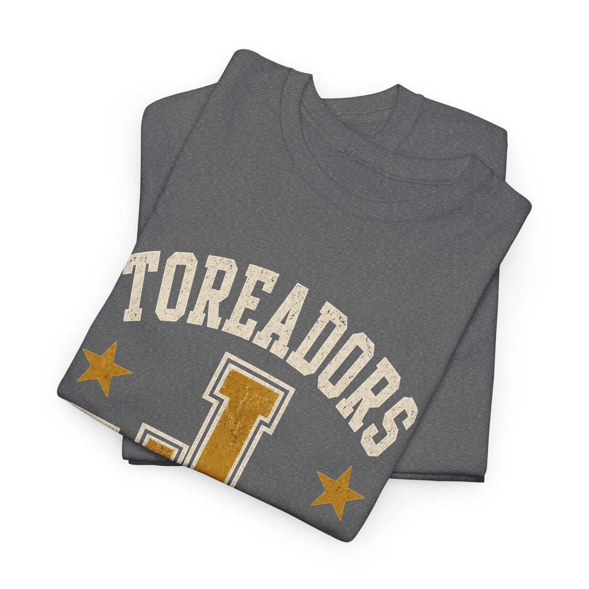 Toreadors Jim Barnes School Letterman Tee — Vintage School Spirit T-Shirt