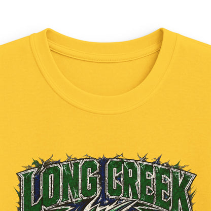 Long Creek Dragons Kids Tee — Green Fierce Dragon School Spirit Shirt