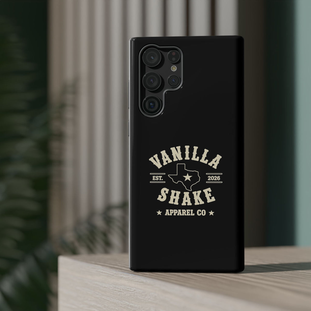 Black w/Ivory Logo lmpact-Resistant Phone Cases