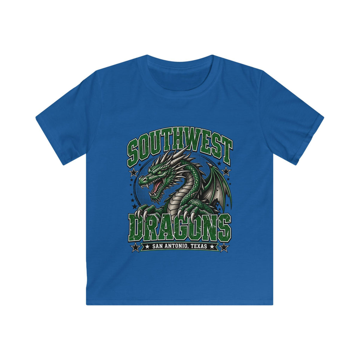 Southwest Dragons Kids Tee — San Antonio Green Dragon Youth T-Shirt