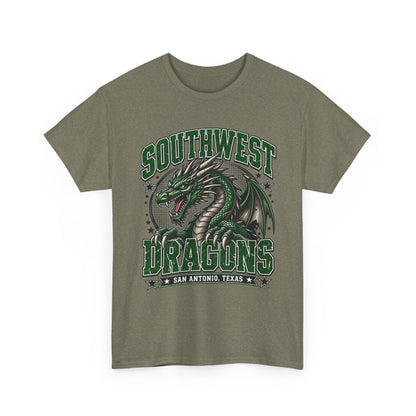 Southwest Dragons T-Shirt — San Antonio Texas Green Dragon Graphic Tee