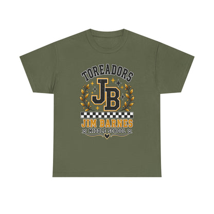 Toreadors JB Jim Barnes Middle School Tee — School Spirit Graphic T-Shirt