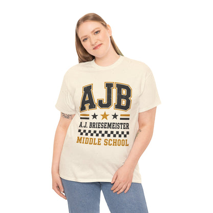 Middle School Custom Name Tee — AJB Briesemeister School Spirit Shirt
