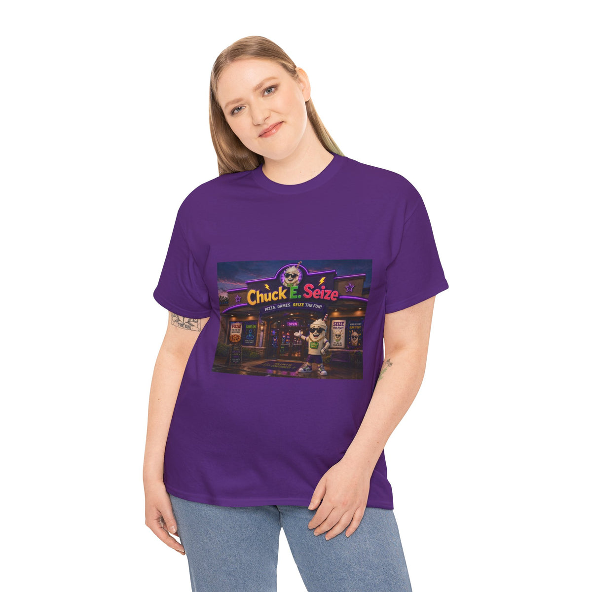 Chuck E. Seize Arcade Night T‑Shirt
