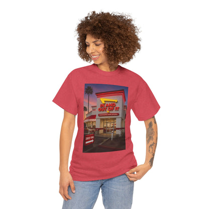 Retro Diner Photo T‑Shirt – 'A Hand Out Of It' Vintage Neon Tee