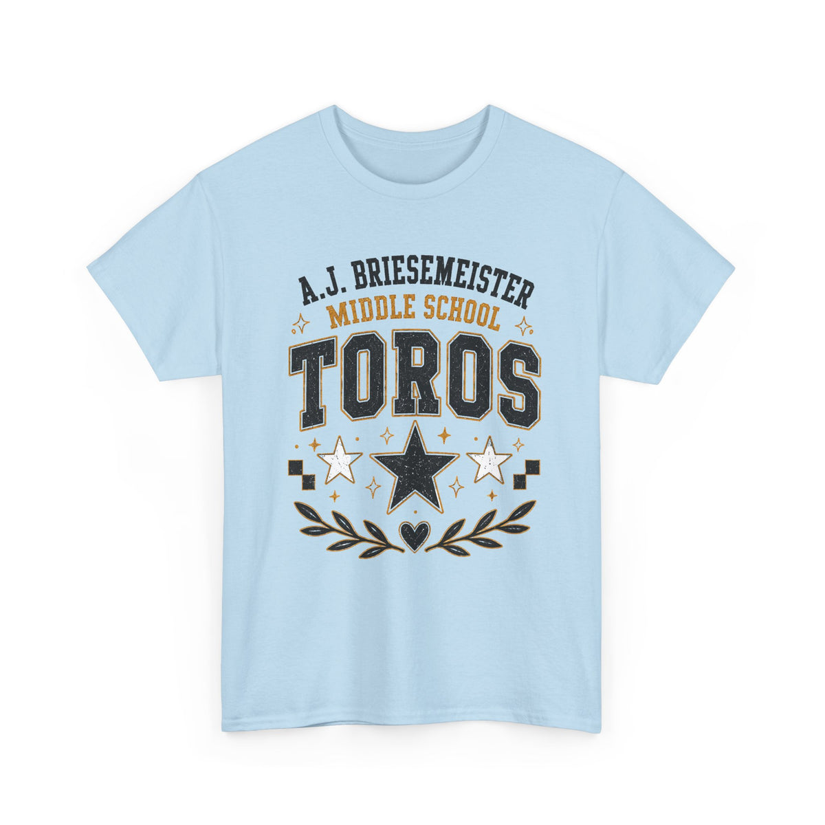 Toros Middle School Tee – A.J. Briesmeister School Spirit Shirt