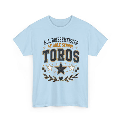 Toros Middle School Tee – A.J. Briesmeister School Spirit Shirt