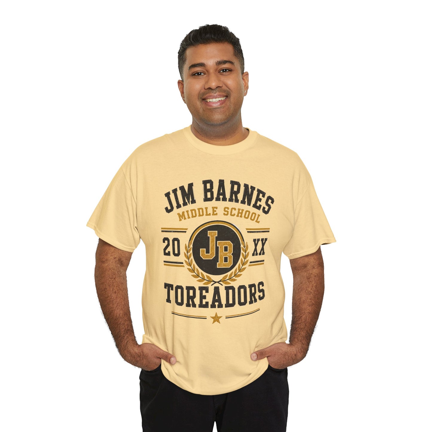 Jim Barnes Middle School Toreadors T-Shirt — School Spirit Tee with JB Crest